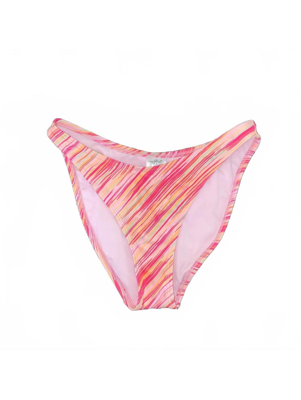 Wild Fable Striped Bikini Bottoms Size XS Colorful High Cut Swimwear